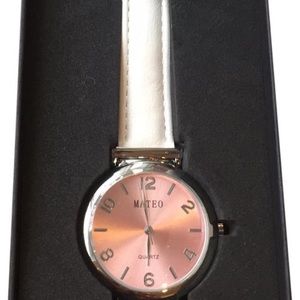 Mateo Faux Leather Watch